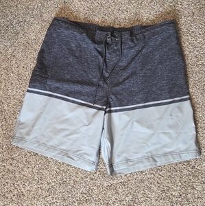 George Swimming Trunks, Board Shorts Grey XXL